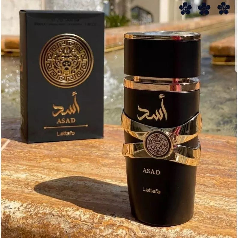 🦁 ASAD LATTAFA – El Perfume que Impone Poder y Elegancia Masculina